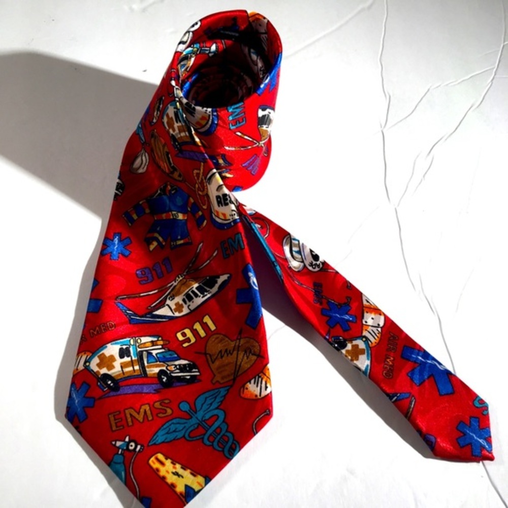 Steven Harris Emergency Workers Handmade Silk Tie